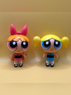 Power Puff Girls Blossom & Bubbles Set - Pink & Yellow Kids Toys